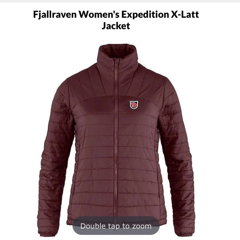 Fjallraven Expedition X-Latt Insulated Winter Jacket - Women's Size Large (Port)